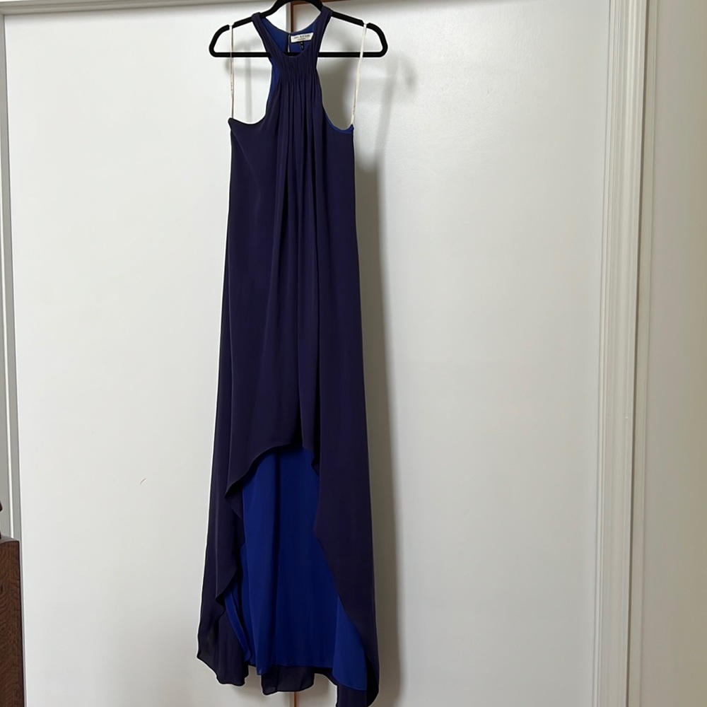 Halston Heritage Deep Purple High Low Dress (S)